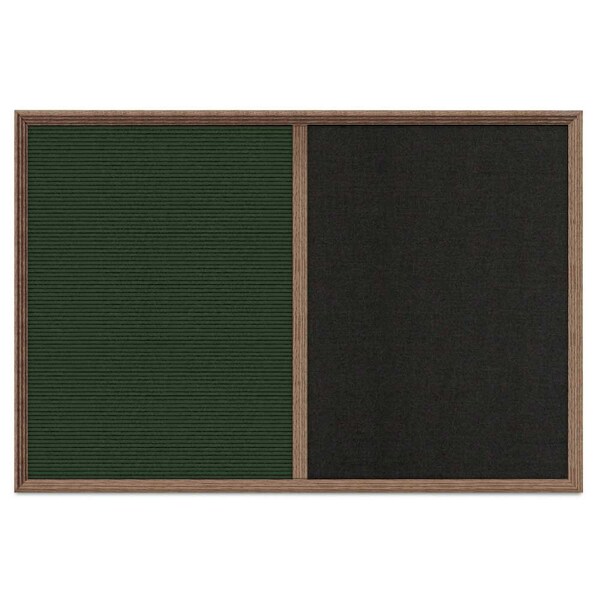 Enclosed Corkboard, 1 Door, 24"x36", 4" Fra